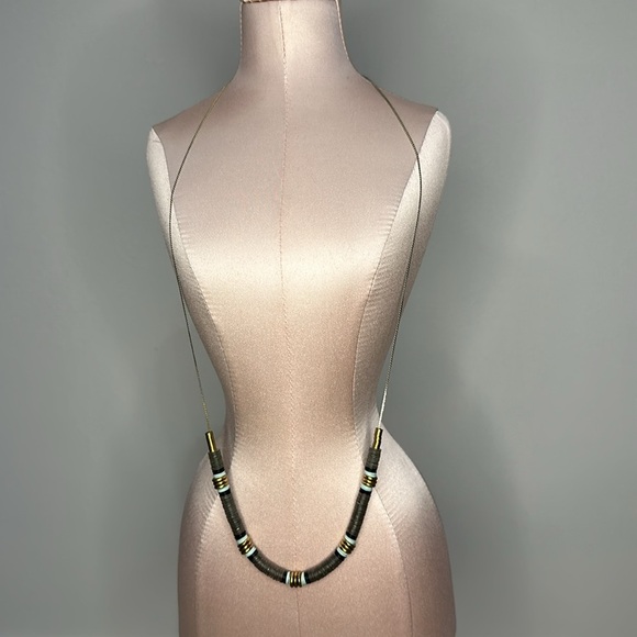 Madewell stacked multi color sequins and beaded necklace - Picture 1 of 4